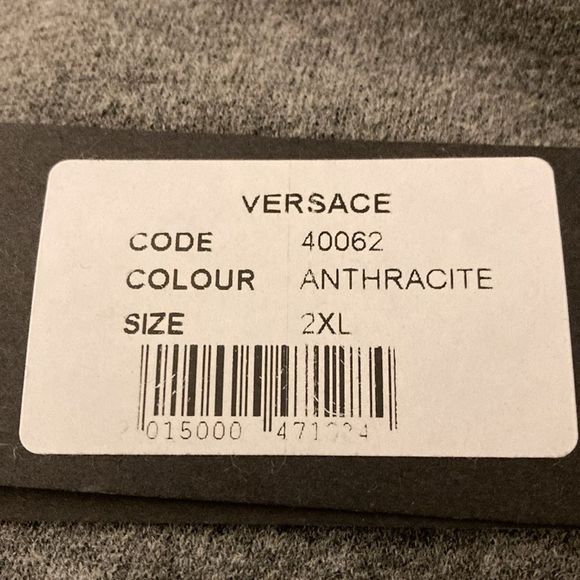 Versace Collection Mens Sweatshirt in Anthracite Red & Black Size XXL - Picture 10 of 12